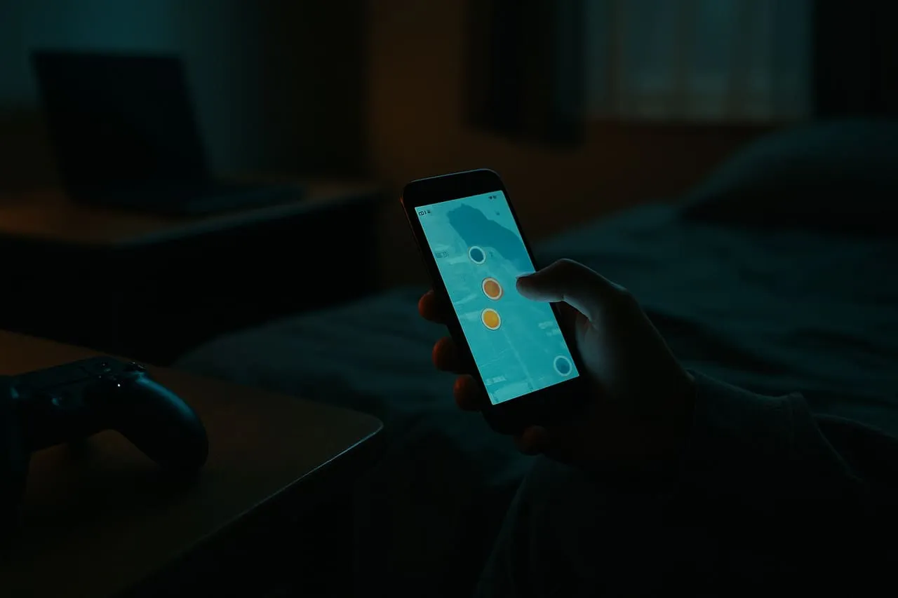 A Snapchat public story feed with location tags visible